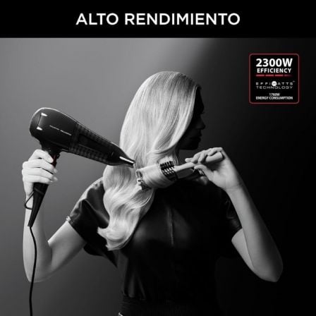 Secador Rowenta Powerline 3 Karl Lagerfeld/ 2300W/ Iónico/ Negro Secador Rowenta Powerline 3 Karl Lagerfeld/ 2300W/ Iónico/ Negro