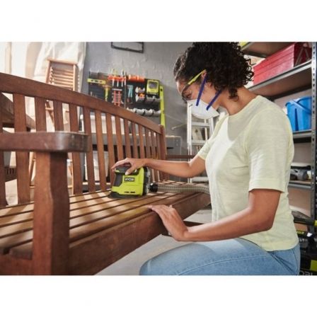 Lijadora Triangular Ryobi ONE+ 18V RPS18-0/ Incluye 6 Lijas/ Sin Batería ni Cargador Lijadora Triangular Ryobi ONE+ 18V RPS18-0/ Incluye 6 Lijas/ Sin Batería ni Cargador