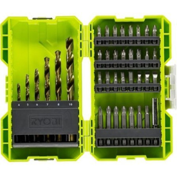Estuche de 38 Puntas para Perforación y Atornillar Ryobi RAK38SDD Estuche de 38 Puntas para Perforación y Atornillar Ryobi RAK38SDD