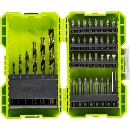 Estuche de 38 Puntas para Perforación y Atornillar Ryobi RAK38SDD Estuche de 38 Puntas para Perforación y Atornillar Ryobi RAK38SDD