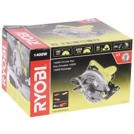 Sierra Circular Ryobi RCS1400-G/ 1400W/ 1 Boquilla Aspiración Sierra Circular Ryobi RCS1400-G/ 1400W/ 1 Boquilla Aspiración