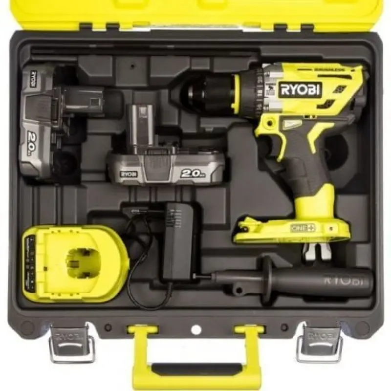 Taladro-Atornillador Sin Cable Ryobi ONE+ R18PD7-220B/ 2 baterías 18V 2,0 Ah/ Cargador 2,0 A/ Bolsa de Transporte Taladro-Atornillador Sin Cable Ryobi ONE+ R18PD7-220B/ 2 baterías 18V 2,0 Ah/ Cargador 2,0 A/ Bolsa de Transporte