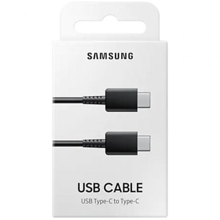 Cable USB 2.0 Tipo-C Samsung EP-DA705BBEGWW/ USB Tipo-C Macho - USB Tipo-C Macho/ 1m/ Negro Cable USB 2.0 Tipo-C Samsung EP-DA705BBEGWW/ USB Tipo-C Macho - USB Tipo-C Macho/ 1m/ Negro