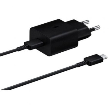 Cargador de Pared Samsung EP-T1510XBEGEU/ 1xUSB Tipo-C + Cable USB Tipo-C/ 15W Cargador de Pared Samsung EP-T1510XBEGEU/ 1xUSB Tipo-C + Cable USB Tipo-C/ 15W