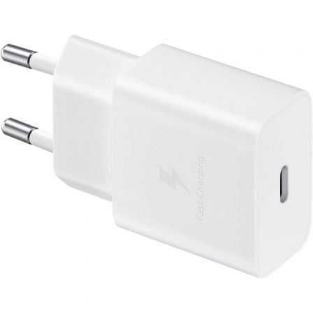 Cargador de Pared Samsung EP-T1510XWE/ 1xUSB Tipo-C + Cable USB Tipo-C/ 15W Cargador de Pared Samsung EP-T1510XWE/ 1xUSB Tipo-C + Cable USB Tipo-C/ 15W