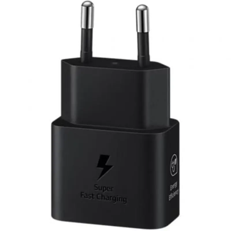 Cargador de Pared Samsung EP-T2510NBEGEU/ 1xUSB Tipo-C/ 25W Cargador de Pared Samsung EP-T2510NBEGEU/ 1xUSB Tipo-C/ 25W