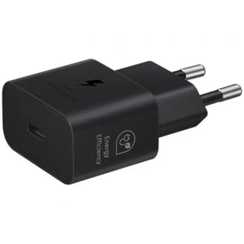 Cargador de Pared Samsung EP-T2510NBEGEU/ 1xUSB Tipo-C/ 25W Cargador de Pared Samsung EP-T2510NBEGEU/ 1xUSB Tipo-C/ 25W