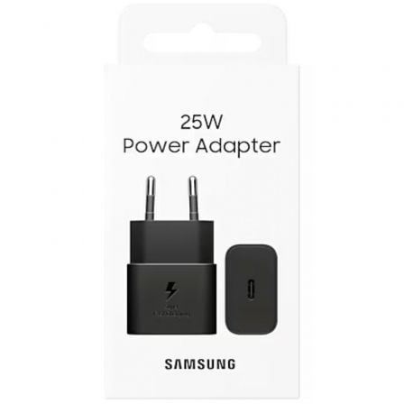 Cargador de Pared Samsung EP-T2510NBEGEU/ 1xUSB Tipo-C/ 25W Cargador de Pared Samsung EP-T2510NBEGEU/ 1xUSB Tipo-C/ 25W