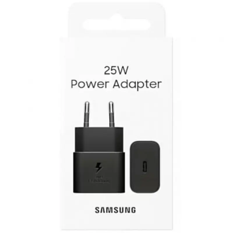 Cargador de Pared Samsung EP-T2510NBEGEU/ 1xUSB Tipo-C/ 25W Cargador de Pared Samsung EP-T2510NBEGEU/ 1xUSB Tipo-C/ 25W