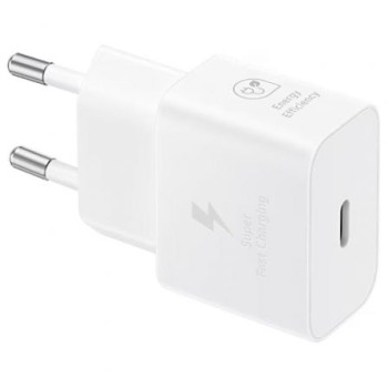 Cargador de Pared Samsung EP-T2510NWEGEU/ 1xUSB Tipo-C/ 25W Cargador de Pared Samsung EP-T2510NWEGEU/ 1xUSB Tipo-C/ 25W