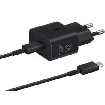 Cargador de Pared Samsung EP-T2510XBEGEU/ 1xUSB Tipo-C + Cable USB Tipo-C/ 25W Cargador de Pared Samsung EP-T2510XBEGEU/ 1xUSB Tipo-C + Cable USB Tipo-C/ 25W