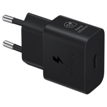 Cargador de Pared Samsung EP-T2510XBEGEU/ 1xUSB Tipo-C + Cable USB Tipo-C/ 25W Cargador de Pared Samsung EP-T2510XBEGEU/ 1xUSB Tipo-C + Cable USB Tipo-C/ 25W