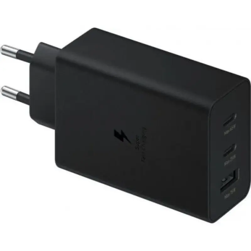 Cargador de Pared Samsung EP-T6530NBE/ 2xUSB Tipo-C/ 1xUSB/ 65W Cargador de Pared Samsung EP-T6530NBE/ 2xUSB Tipo-C/ 1xUSB/ 65W