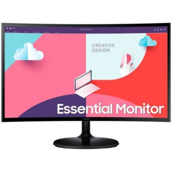 Monitor Curvo Samsung Essential Monitor S3 S24C364EAU/ 24'/ Full HD/ Negro Monitor Curvo Samsung Essential Monitor S3 S24C364EAU/ 24'/ Full HD/ Negro