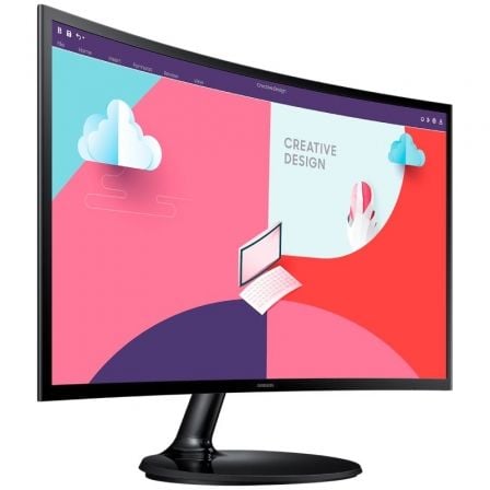 Monitor Curvo Samsung Essential Monitor S3 S24C364EAU/ 24'/ Full HD/ Negro Monitor Curvo Samsung Essential Monitor S3 S24C364EAU/ 24'/ Full HD/ Negro