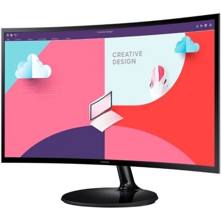 Monitor Curvo Samsung Essential Monitor S3 S24C364EAU/ 24'/ Full HD/ Negro Monitor Curvo Samsung Essential Monitor S3 S24C364EAU/ 24'/ Full HD/ Negro