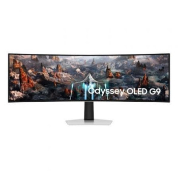 Monitor Gaming Ultrapanorámico Curvo Samsung Odyssey OLED G9 S49CG934SU 49'/ Dual QHD/ 0.03ms/ 240Hz/ OLED/ Multimedia/ Plata Monitor Gaming Ultrapanorámico Curvo Samsung Odyssey OLED G9 S49CG934SU 49'/ Dual QHD/ 0.03ms/ 240Hz/ OLED/ Multimedia/ Plata