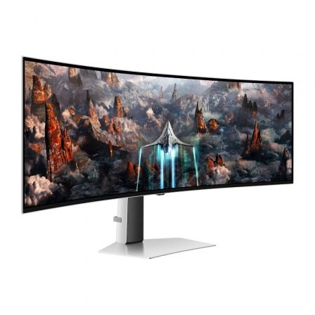 Monitor Gaming Ultrapanorámico Curvo Samsung Odyssey OLED G9 S49CG934SU 49'/ Dual QHD/ 0.03ms/ 240Hz/ OLED/ Multimedia/ Plata Monitor Gaming Ultrapanorámico Curvo Samsung Odyssey OLED G9 S49CG934SU 49'/ Dual QHD/ 0.03ms/ 240Hz/ OLED/ Multimedia/ Plata