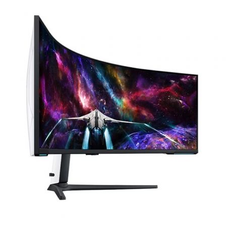 Monitor Gaming Ultrapanorámico Curvo Samsung Odyssey Neo G9 S57CG952NU 57'/ Dual UHD/ 1ms/ 240Hz/ VA/ Regulable en altura/ Blanco Monitor Gaming Ultrapanorámico Curvo Samsung Odyssey Neo G9 S57CG952NU 57'/ Dual UHD/ 1ms/ 240Hz/ VA/ Regulable en altura/ Blanco