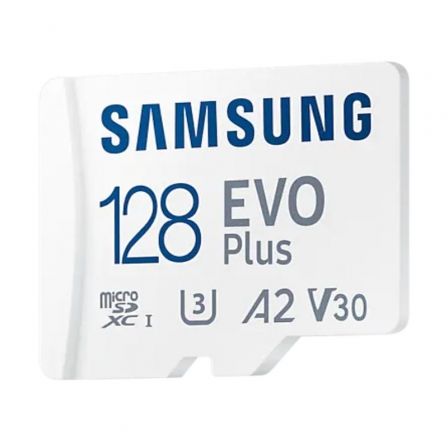 Tarjeta de Memoria Samsung EVO Plus 2023 128GB microSD XC con Adaptador/ Clase 10/ 160MBs Tarjeta de Memoria Samsung EVO Plus 2023 128GB microSD XC con Adaptador/ Clase 10/ 160MBs