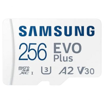 Tarjeta de Memoria Samsung EVO Plus 2023 256GB microSD XC con Adaptador/ Clase 10/ 160MBs Tarjeta de Memoria Samsung EVO Plus 2023 256GB microSD XC con Adaptador/ Clase 10/ 160MBs