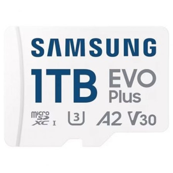 Tarjeta de Memoria Samsung EVO Plus 2024 1TB microSD XC con Adaptador/ Clase 10/ 160MBs Tarjeta de Memoria Samsung EVO Plus 2024 1TB microSD XC con Adaptador/ Clase 10/ 160MBs