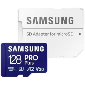 Tarjeta de Memoria Samsung PRO Plus 2023 128GB microSD XC/ Clase 10/ 180MBs Tarjeta de Memoria Samsung PRO Plus 2023 128GB microSD XC/ Clase 10/ 180MBs