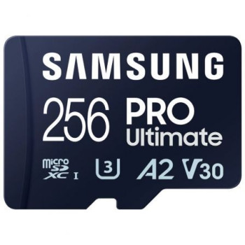 Tarjeta de Memoria Samsung Pro Ultimate 256GB microSD XC con Adaptador/ Clase 10/ 200MBs Tarjeta de Memoria Samsung Pro Ultimate 256GB microSD XC con Adaptador/ Clase 10/ 200MBs