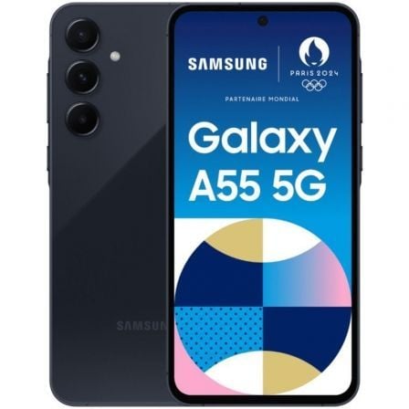 Smartphone Samsung Galaxy A55 8GB/ 256GB/ 6.6'/ 5G/ Negro Eclipse Smartphone Samsung Galaxy A55 8GB/ 256GB/ 6.6'/ 5G/ Negro Eclipse