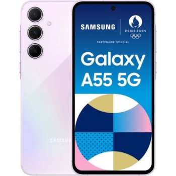 Smartphone Samsung Galaxy A55 8GB/ 256GB/ 6.6'/ 5G/ Lavanda Smartphone Samsung Galaxy A55 8GB/ 256GB/ 6.6'/ 5G/ Lavanda