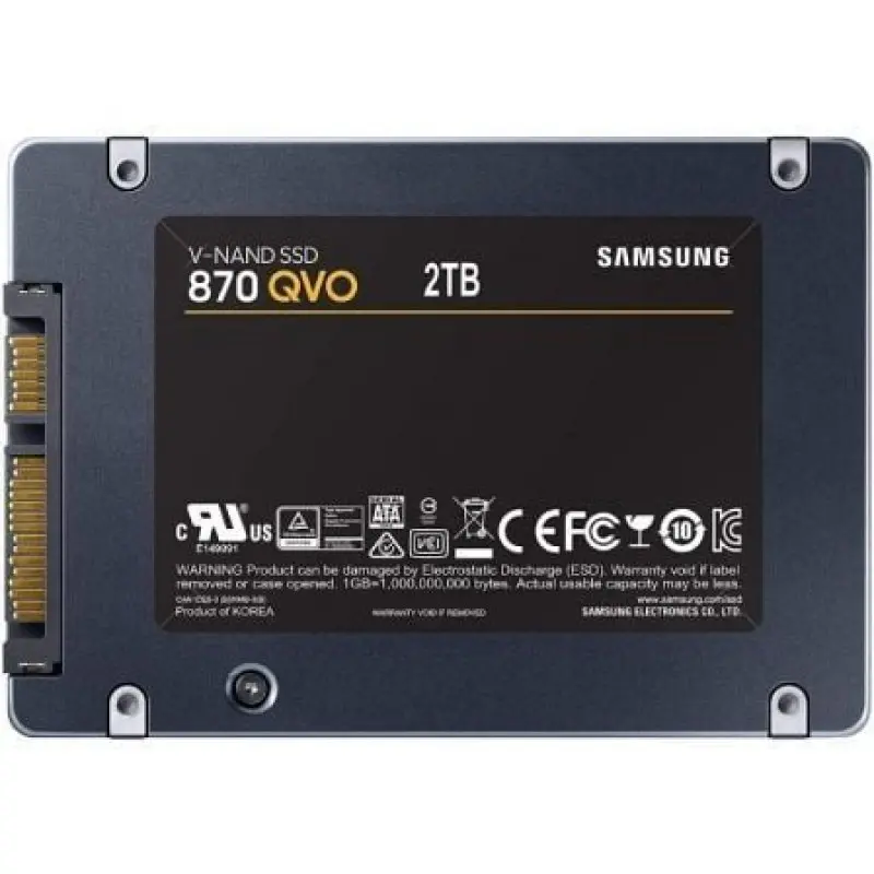 Disco SSD Samsung 870 QVO 2TB/ SATA III/ Full Capacity Disco SSD Samsung 870 QVO 2TB/ SATA III/ Full Capacity