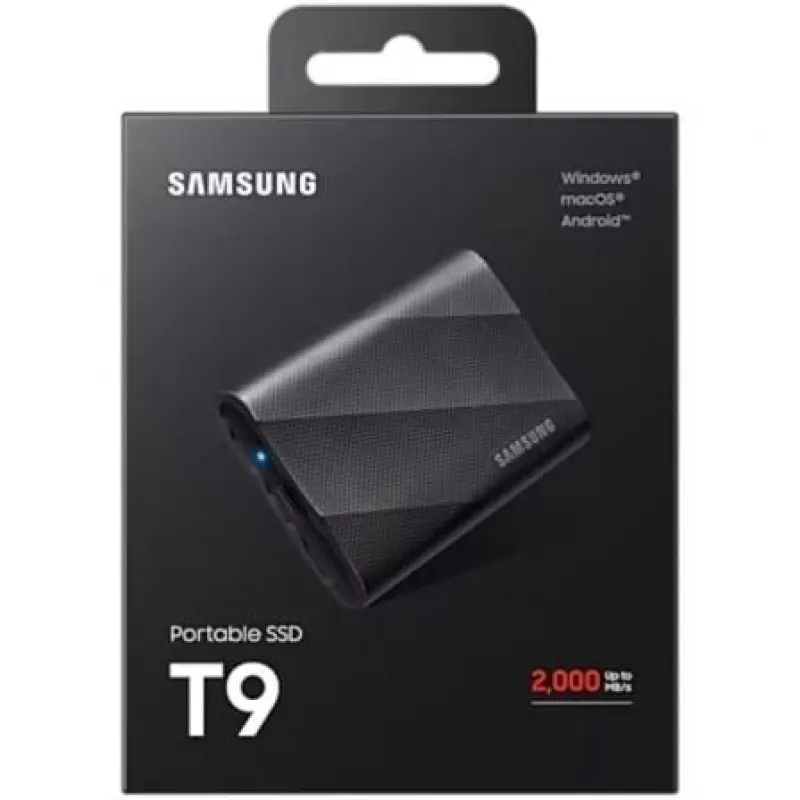Disco Externo SSD Samsung Portable T9 1TB/ USB 3.2/ Negro Disco Externo SSD Samsung Portable T9 1TB/ USB 3.2/ Negro