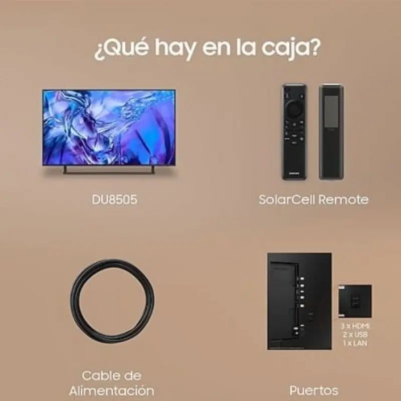 Televisor Samsung Crystal UHD TU43DU8505 43'/ Ultra HD 4K/ Smart TV/ WiFi Televisor Samsung Crystal UHD TU43DU8505 43'/ Ultra HD 4K/ Smart TV/ WiFi