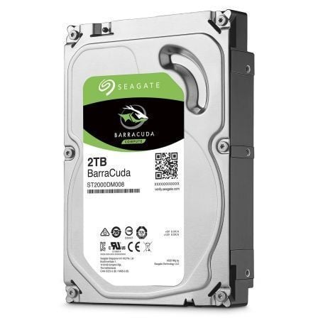 Disco Duro Seagate BarraCuda 2TB/ 3.5'/ SATA III/ 256MB Disco Duro Seagate BarraCuda 2TB/ 3.5'/ SATA III/ 256MB