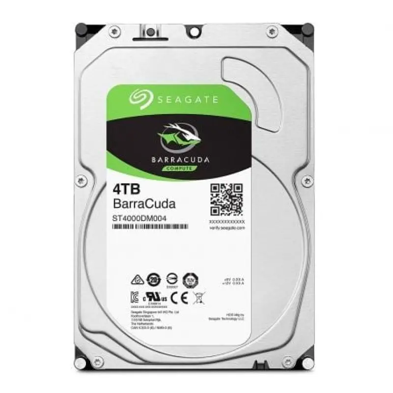 Disco Duro Seagate BarraCuda 4TB/ 3.5'/ SATA III/ 256MB Disco Duro Seagate BarraCuda 4TB/ 3.5'/ SATA III/ 256MB
