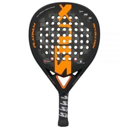 Pala de Pádel Siux Platinum Revolution 24K/ Negra y Naranja Pala de Pádel Siux Platinum Revolution 24K/ Negra y Naranja