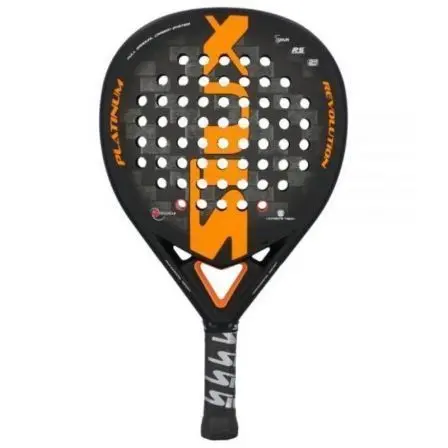 Pala de Pádel Siux Platinum Revolution 24K/ Negra y Naranja Pala de Pádel Siux Platinum Revolution 24K/ Negra y Naranja