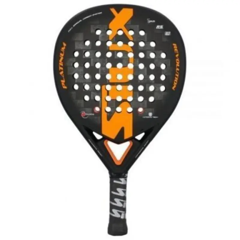 Pala de Pádel Siux Platinum Revolution 24K/ Negra y Naranja Pala de Pádel Siux Platinum Revolution 24K/ Negra y Naranja