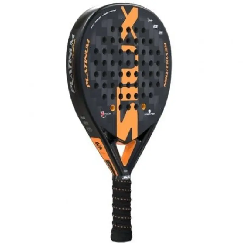 Pala de Pádel Siux Platinum Revolution 24K/ Negra y Naranja Pala de Pádel Siux Platinum Revolution 24K/ Negra y Naranja