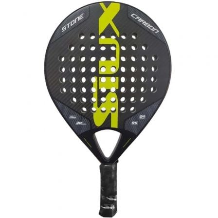 Pala de Pádel Siux Stone Carbon 3K/ Amarilla y Negra Pala de Pádel Siux Stone Carbon 3K/ Amarilla y Negra