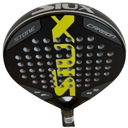 Pala de Pádel Siux Stone Carbon 3K/ Amarilla y Negra Pala de Pádel Siux Stone Carbon 3K/ Amarilla y Negra