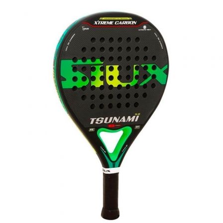 Pala de Pádel Siux Tsunami 5.0 3K/ Negra y Verde Pala de Pádel Siux Tsunami 5.0 3K/ Negra y Verde