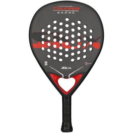 Pala de Pádel Siux Tsunami Revolution/ Roja y Negra Pala de Pádel Siux Tsunami Revolution/ Roja y Negra