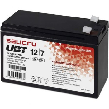 Batería Salicru UBT 12/7 V2 compatible con SAI Salicru según especificaciones Batería Salicru UBT 12/7 V2 compatible con SAI Salicru según especificaciones