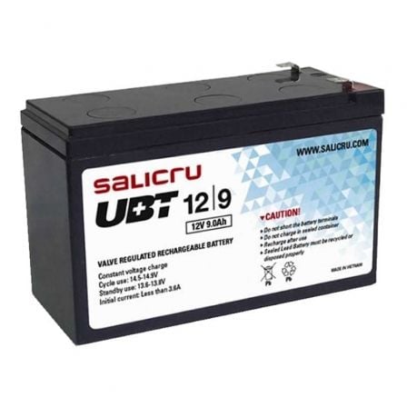 Batería Salicru UBT 12/9 compatible con SAI Salicru según especificaciones Batería Salicru UBT 12/9 compatible con SAI Salicru según especificaciones