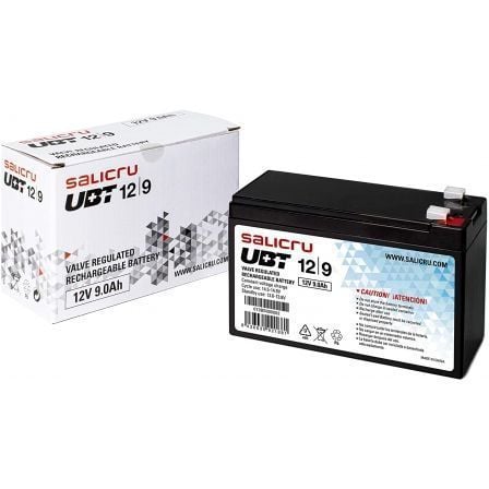 Batería Salicru UBT 12/9 compatible con SAI Salicru según especificaciones Batería Salicru UBT 12/9 compatible con SAI Salicru según especificaciones
