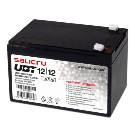 Batería Salicru UBT 12/12 compatible con SAI Salicru según especificaciones Batería Salicru UBT 12/12 compatible con SAI Salicru según especificaciones