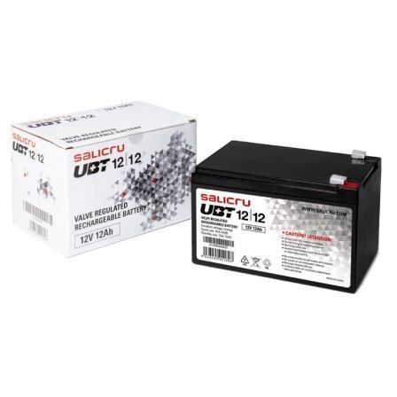 Batería Salicru UBT 12/12 compatible con SAI Salicru según especificaciones Batería Salicru UBT 12/12 compatible con SAI Salicru según especificaciones