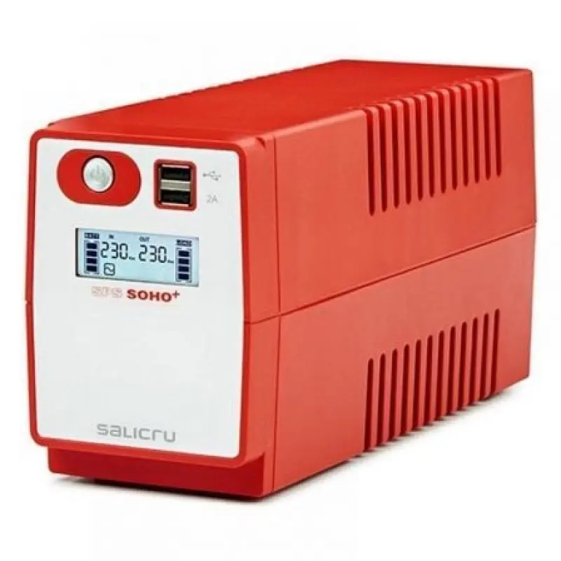 SAI Línea Interactiva Salicru SPS 650 SOHO+/ 650VA-360W/ 2 Salidas/ Formato Torre SAI Línea Interactiva Salicru SPS 650 SOHO+/ 650VA-360W/ 2 Salidas/ Formato Torre