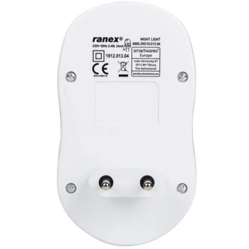 Luz de Noche con Sensor de Movimiento Smartwares 10.013.04/ 0.4W/ Blanca Luz de Noche con Sensor de Movimiento Smartwares 10.013.04/ 0.4W/ Blanca